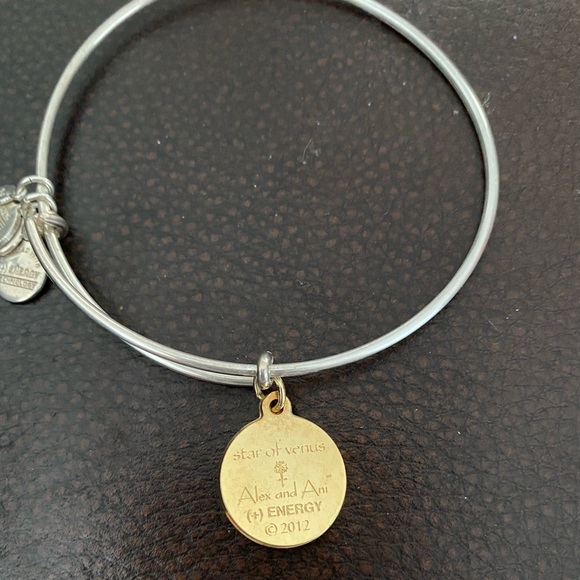 Alex and Ani Bangle “Star of Venus” two tone - Picture 2 of 3